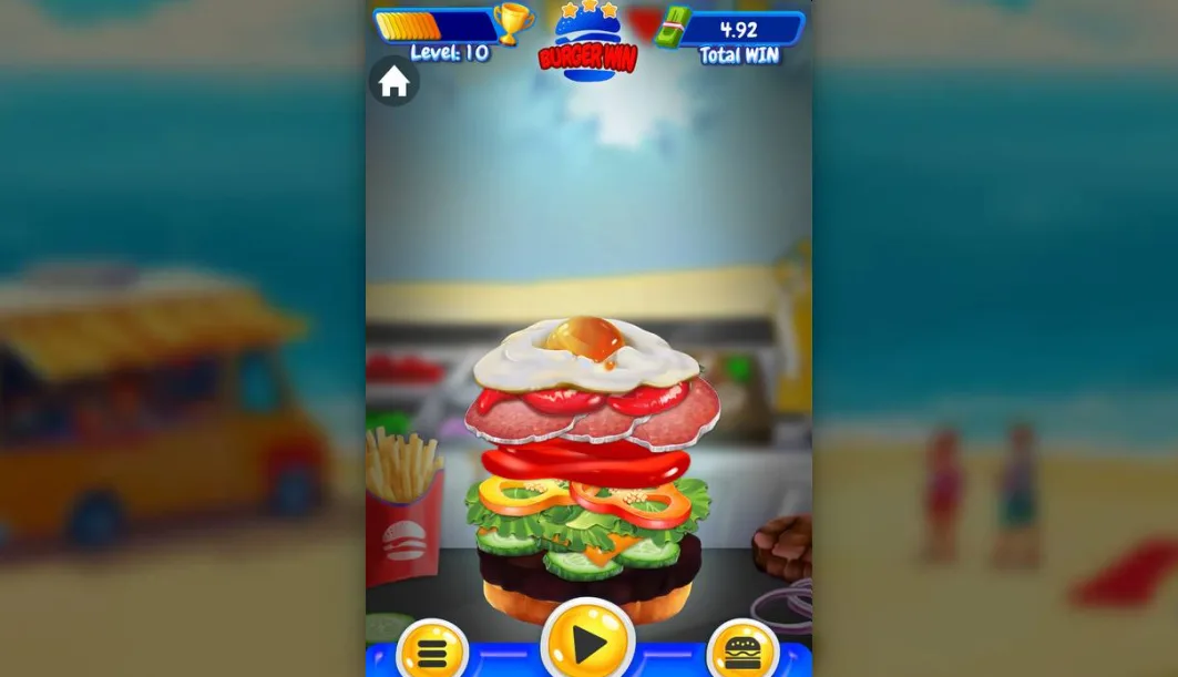 Burger win Gameplay second game.